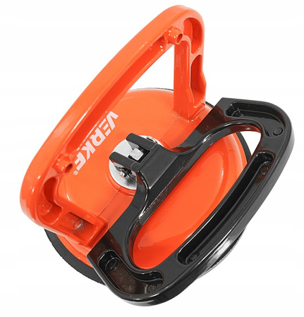 VERKE V08216 PRZYSSAWKA RĘCZNA UCHWYT SZYB SZKŁA BLACHY PŁYT PŁYTEK GLAZURY 115MM 40KG
