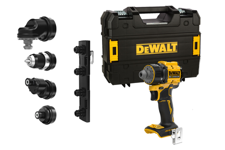 DEWALT DCD803P1T 73Nm AKUMULATOROWA WIERTARKO-WKRĘTARKA 18V XR • WYMIENNY SYSTEM GŁOWIC 5Ah