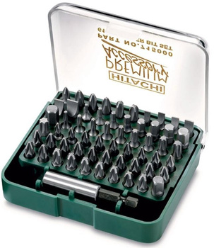 HiKOKI HITACHI Zestaw bitów T TX PZ PH HEX 61 szt.