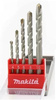 MAKITA D-05175 ZESTAW WIERTEŁ DO BETONU 5 szt.