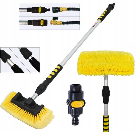 VERKE V08211 SZCZOTKA TELESKOPOWA MYCIA AUTA SAMOCHODU PANELI FOTOWOLTAICZNYCH + ZAWÓR