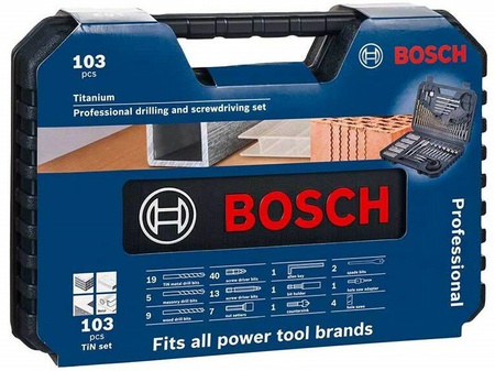 BOSCH ZESTAW WIERTEŁ BITÓW W WALIZCE 103 ELEMENTY