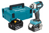 MAKITA DTD201RTJ ZAKRĘTARKA UDAROWA 18V • 1/4" • 210 NM • 4 BIEGI • 2x 5Ah