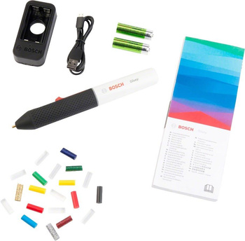 BOSCH GLUEY AKUMULATOROWY PISTOLET DO KLEJU ZESTAW NA PREZENT