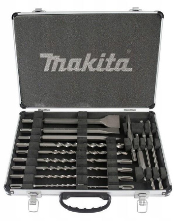 MAKITA Młotowiertarka 800W HR2630 + Zestaw Wierteł 17pc + Dłuta + Adapter + Smar