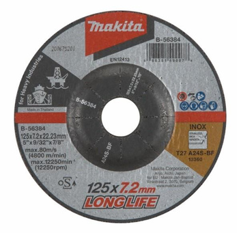 MAKITA B-56384 TARCZA SZLIFIERSKA 125x7,2x22,23mm