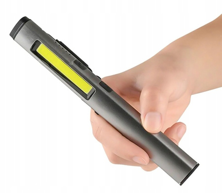 VERKE V87553 LATARKA AKUMULATOROWA LED 400lm + UV + LASER