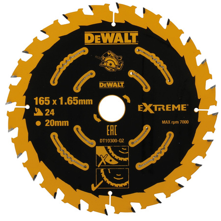 DEWALT DT10300 TARCZA DO DREWNA 165MM X 20MM 24T EXTREME