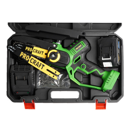 PROCRAFT PKA32LI PILARKA ŁAŃCUCHOWA DO GAŁĘZI BEZSZCZOTKOWA 1X4.0AH 20V