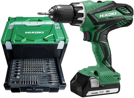 HIKOKI DS18DJL Wkrętarka 53Nm 2x3Ah + Osprzęt 100pc