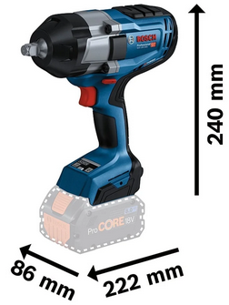 BOSCH GDS 18V-1000 KLUCZ UDAROWY 1/2'' 18V 1000Nm
