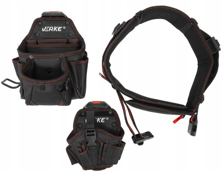 VERKE V33030 PAS NARZĘDZIOWY 3 CZĘŚCIOWY MONTERSKI DEKARSKI BIODROWY