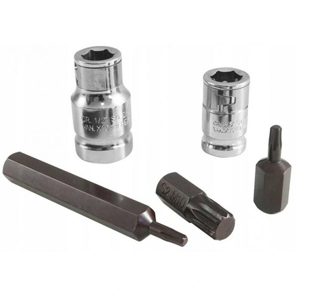 VERKE V39025 KLUCZE WPUSTOWE IMBUS TORX SPLINE ZESTAW S2