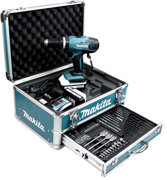 MAKITA HP488D009 WKRĘTARKA 18V + 2x1,5Ah + OSPRZĘT 70 SZTUK