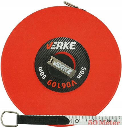 VERKE MIARA TAŚMA MIERNICZA ZWIJANA MIARKA 50M V06109