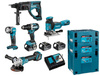 MAKITA DLX5044TJ ZESTAW NARZĘDZI 18V - 5 SZT + 3x5,0Ah