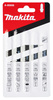 MAKITA A-86898 Zestaw 5 sztuk brzeszczotów do wyrzynarki cięcie drewna stali