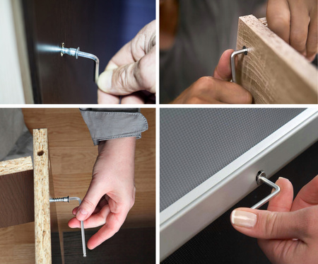 VERKE V35503 ZESTAW KLUCZY IMBUS Z KULKĄ 9 SZTUK KRÓTKIE