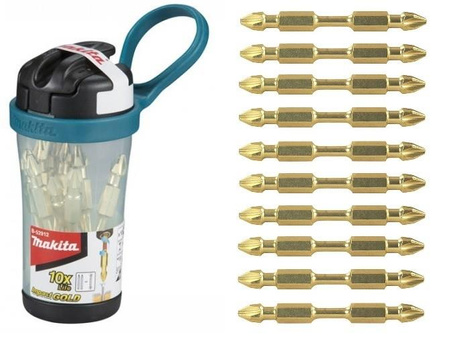 MAKITA B-52928 ZESTAW BITÓW IMPACT GOLD 10pc PZ2