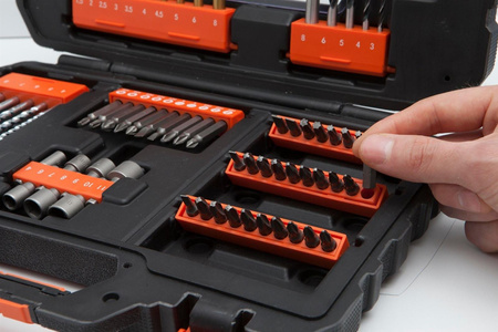 BLACK DECKER A7231 ZESTAW WIERTEŁ BITÓW 76 szt