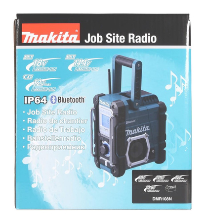 MAKITA DMR108N RADIO BUDOWLANE FM/AM/AUX/BLUETOOTH
