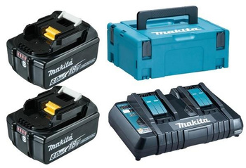 MAKITA 198077-8 ŁADOWARKA + 2 AKU 6,0Ah + MAKPAC