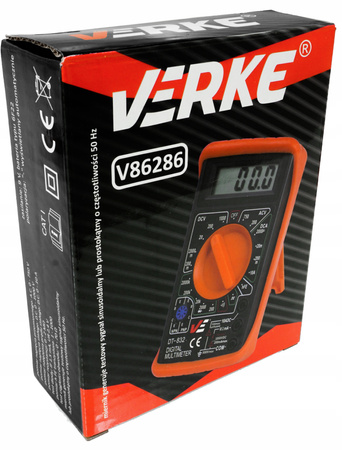VERKE V86286 CYFROWY MIERNIK PRĄDU MULTIMETR TESTER