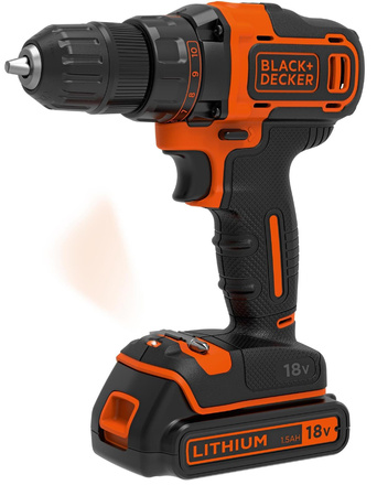 BLACK DECKER BDCDD186KB WKRĘTARKA 18V 40Nm + 1,5A