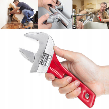 VERKE V86508 KLUCZ NASTAWNY KRÓTKI 160 MM 0-35 mm