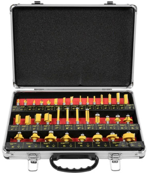 NOTIG N4600 FREZY KSZTAŁTOWE DO DREWNA ZESTAW 35 EL. WALIZKA