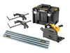 DeWALT DCS520NT ZAGŁĘBIARKA AKUMULATOROWA 54V FlexVolt  + szyna 1,5m + ściski TSTAK VI