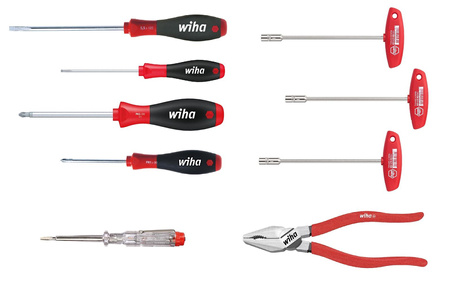 WIHA ZESTAW WKRĘTAKI / KLUCZE NASADOWE 9 SZTUK