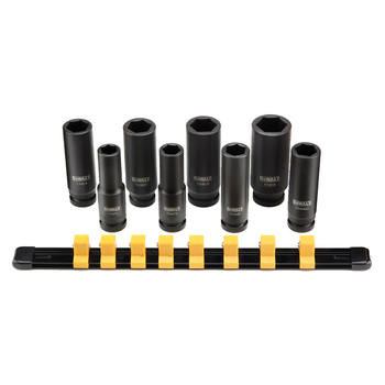 DeWALT DWMT86090-0 NASADKI UDAROWE GŁĘBOKIE 1/2" ZESTAW 8-SZTUK 13/24mm