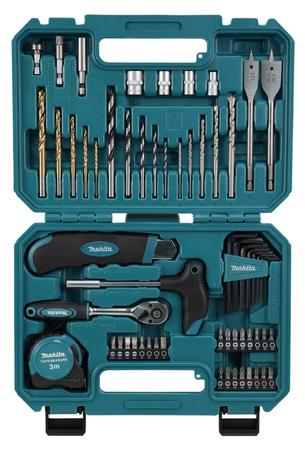 MAKITA E-15095 ZESTAW OSPRZĘTU W WALIZCE 60 SZT.