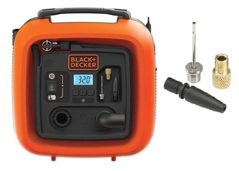 BLACK+DECKER ASI400 KOMPRESOR 12V 11BAR+3 KOŃCÓWKI