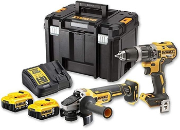 DeWALT DCK2020P2T Zestaw wkrętarka DCD791P2 szlifierka DCG405