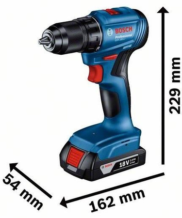 BOSCH GSR 185-Li WKRĘTARKA 50Nm + 2x2,0Ah WALIZKA