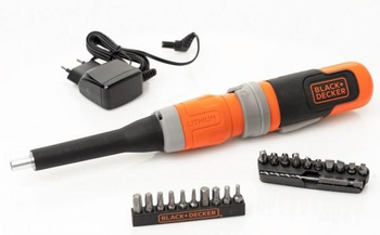 BLACK DECKER BCF603C WKRĘTAK AKU 3,6V + BITY + ŁADOWARKA
