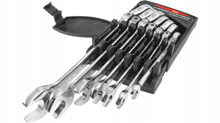 VERKE V35401 KLUCZE PŁASKO OCZKOWE Z GRZECHOTKĄ 8-19mm