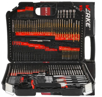 VERKE V39206 ZESTAW WIERTEŁ I BITÓW BITY KOŃCÓWKI 246 szt