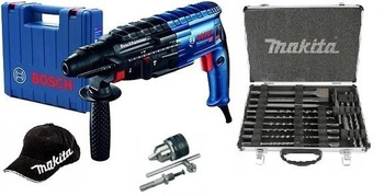 BOSCH GBH 240 Młotowiertarka 790W + wiertła dłuta 17pc