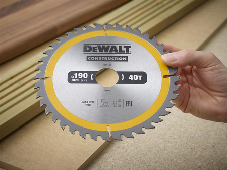 DeWALT DT1945 TARCZA DO PILAREK 190x30mm 40T