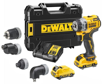DeWALT DCD703L2T WKRĘTARKA GŁOWICE 4w1 12V + 2x3,0Ah