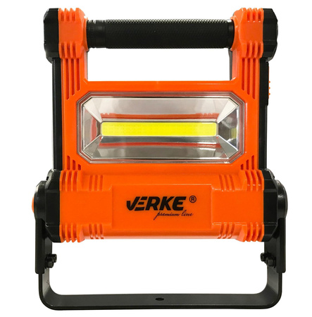 VERKE V87531 LAMPA HALOGEN BUDOWLANY LED AKU 20 W + LATARKA