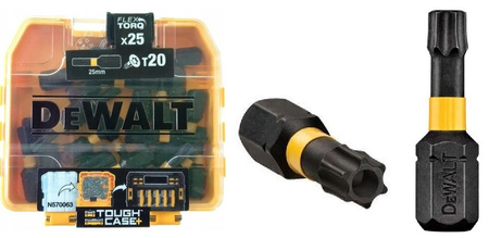 DeWALT Zestaw bitów udarowych TORX T20 25 szt