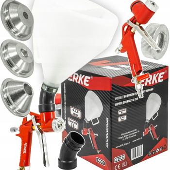 VERKE V81282 PISTOLET DO TYNKOWANIA KOLANKO 5 lit 3dysze
