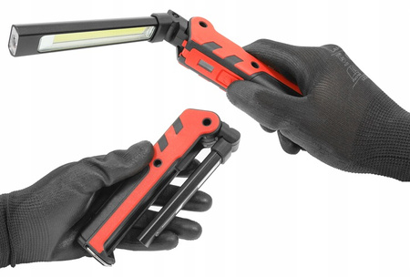 VERKE V87552 LAMPKA ROBOCZA COB 360 lm + 140 lm, 2000 mAh