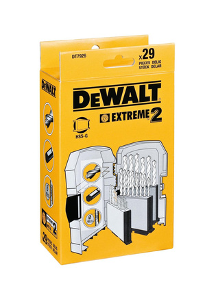 DeWALT DT7926 Zestaw wierteł do metalu HSS-G 29szt