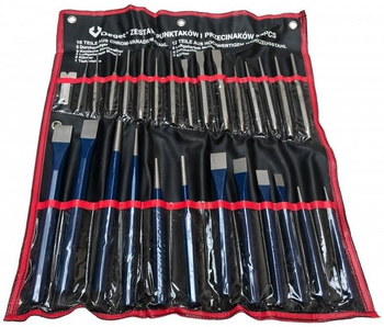 VERKE V87000 PRZECINAKI PUNKTAKI WYBIJAKI ZESTAW 28 elem.