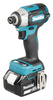 MAKITA DTD201RTJ ZAKRĘTARKA UDAROWA 18V • 1/4" • 210 NM • 4 BIEGI • 2x 5Ah